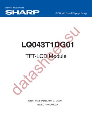 LQ043T1DG01 datasheet  